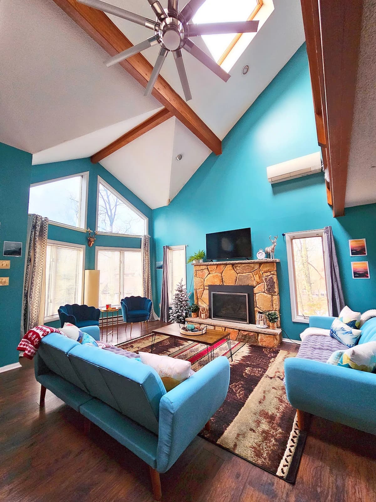 Bright 3-Story Poconos Chalet w/ Game Room & Sauna
